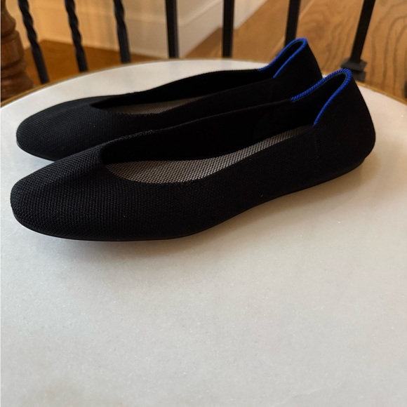 Rothy’s Black Round Toe Flats Sz 10 - Picture 6 of 9